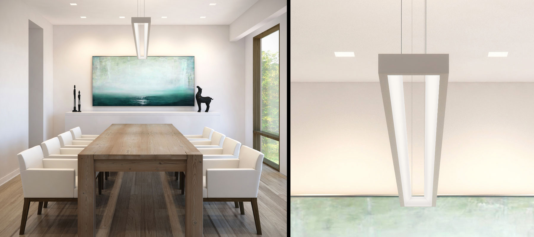 Conference Room Focal Point Lights Project Location Dining Room
