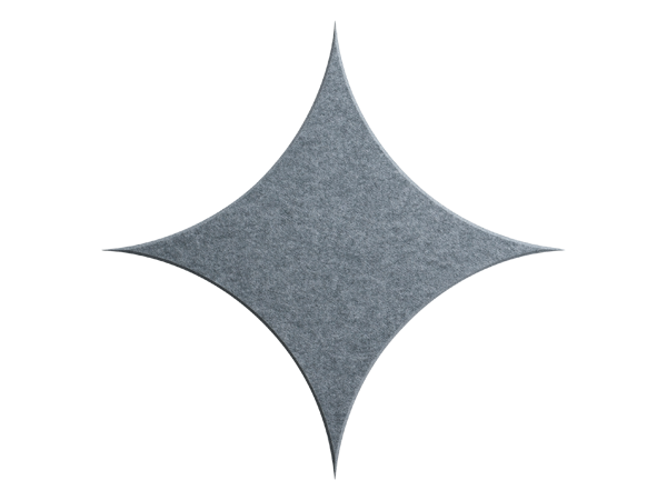 TruTile Shapes Star Shadow Gray