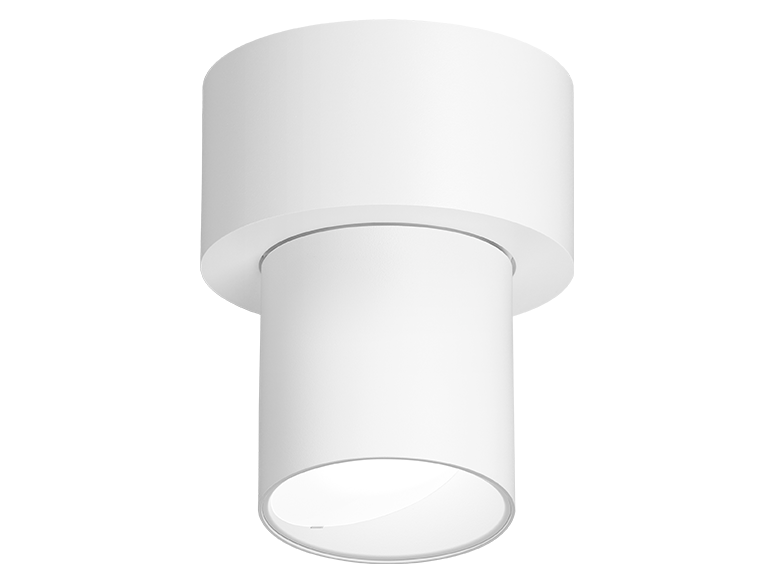 ID+ Pure Cylinder Surface Mount Wall Wash Power Canopy WH