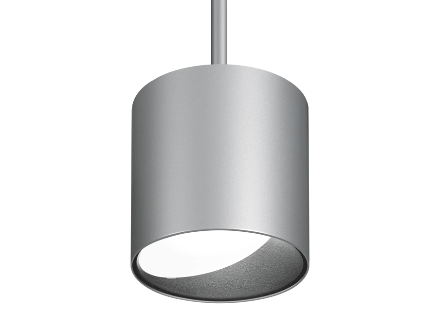 ID+ 3.5" Pure Cylinder Wall Wash Palladium Silver Housing