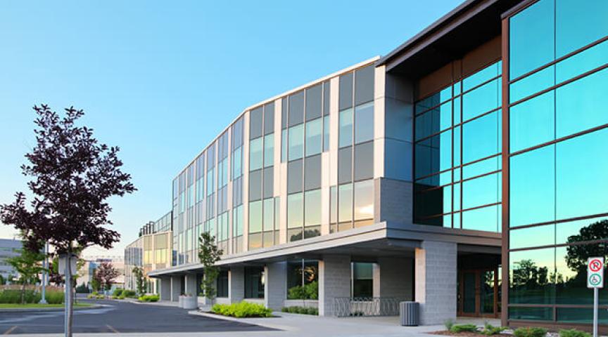 Office Building exterior front entrance