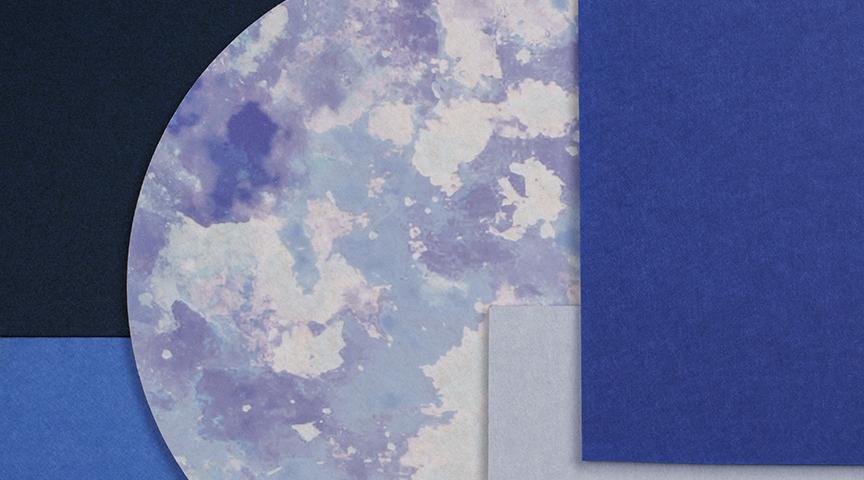 Cosmic Blue Star and coordinating colors; Denim Blue, Pearl Ice, Cornflower Blue & Midgnight Blue