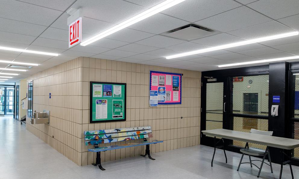 McGuane Park Field House, Corridor, Seem 2 Pop-Down