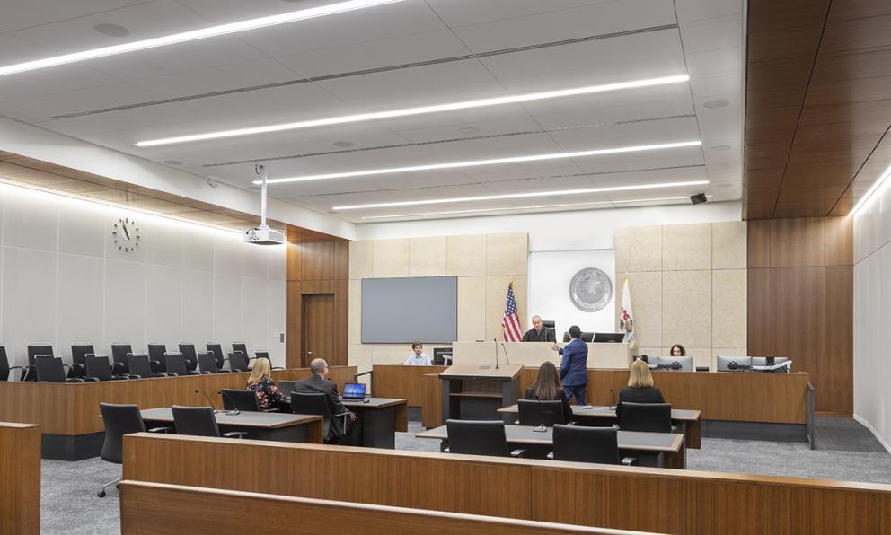 Will County Courthouse Courtroom Seem 4 Focus Wall Wash