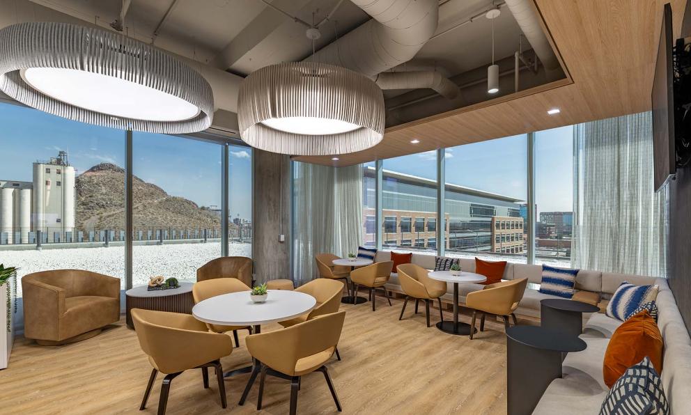 Lia employee breakroom