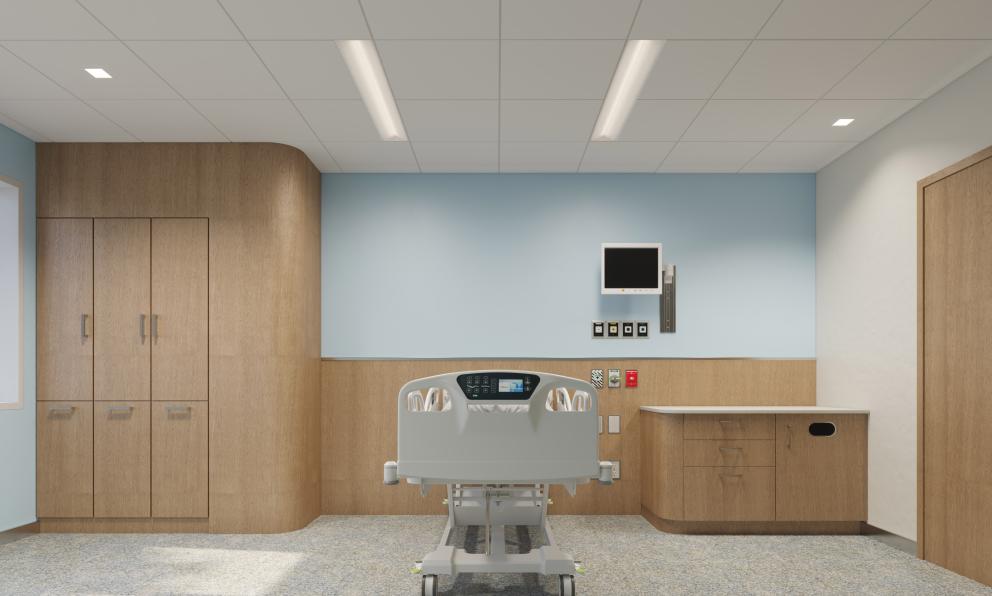 Akeso Peak Patient Room - Ambient