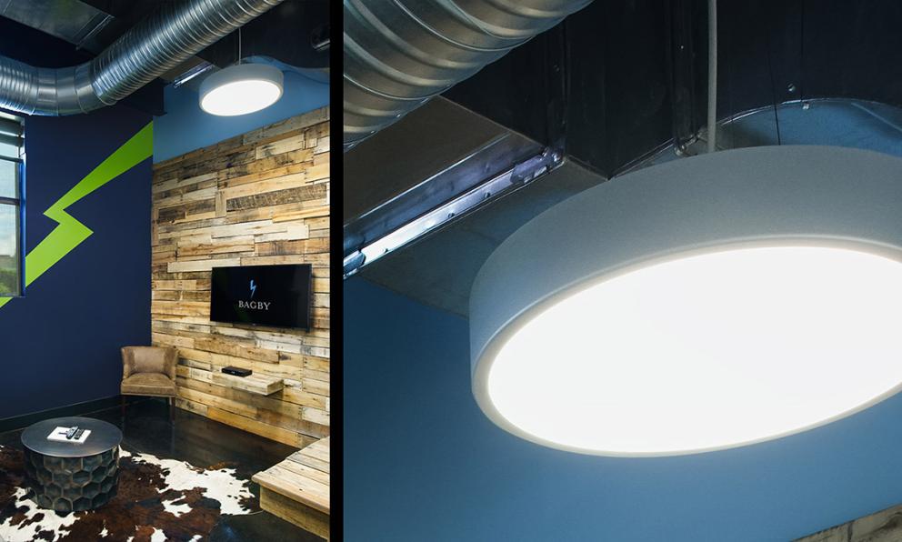 Bagby Office Public Space Skydome LED