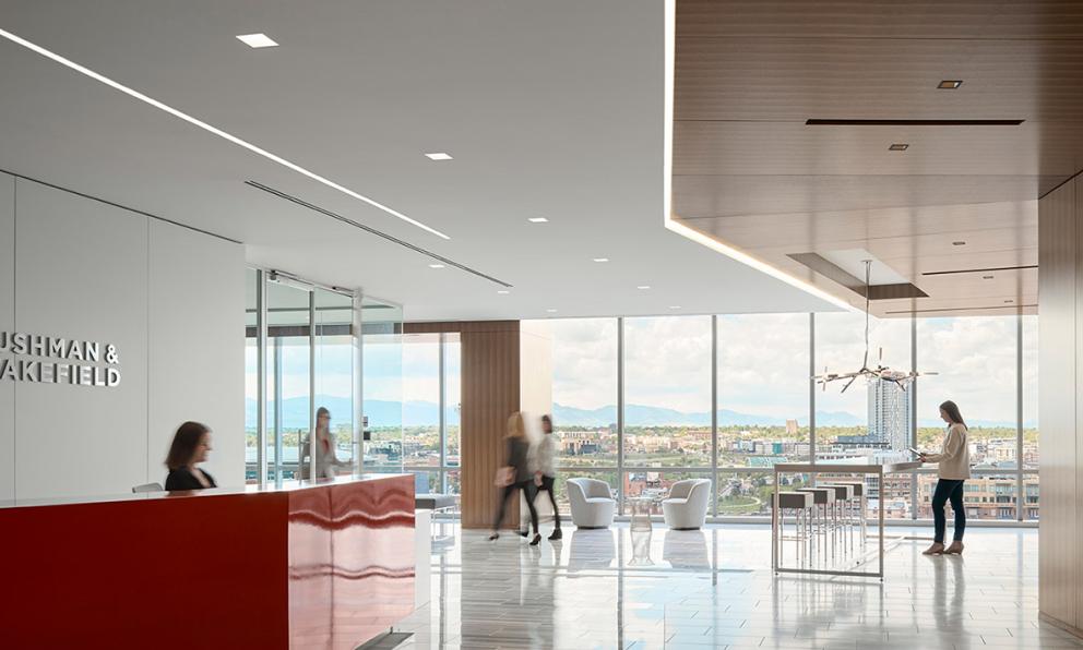 Cushman & Wakefield Reception Area ID+ Seem