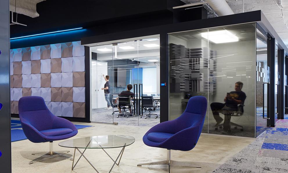 Pandora Reception private office and conference room