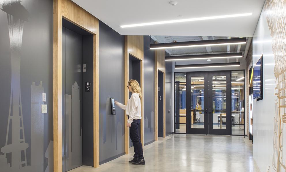 Confidential Financial Company Elevator Lobby Corridor Seem 4