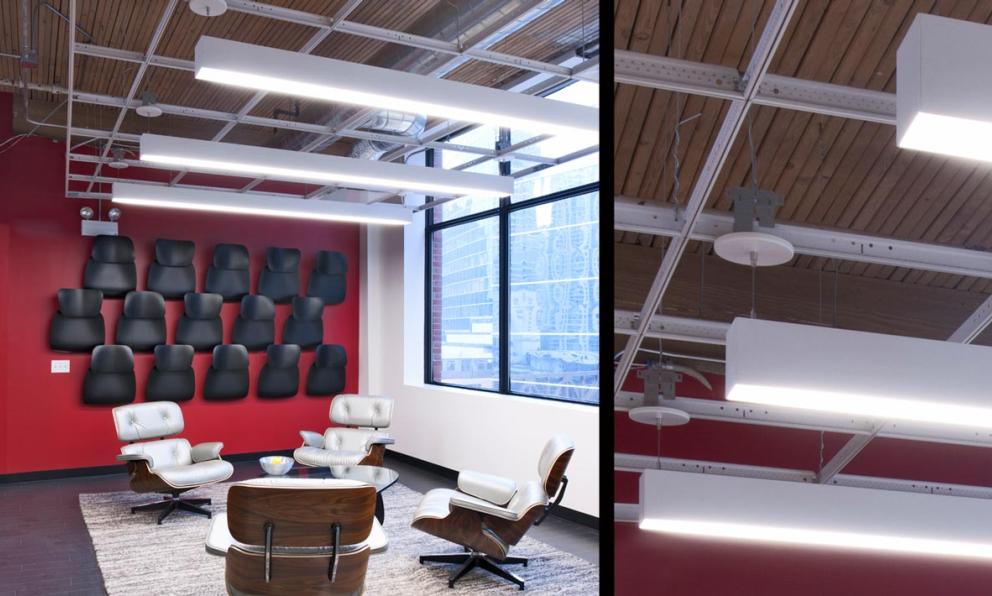 Thomas Interior Systems Seem 4 Suspended Waiting Area