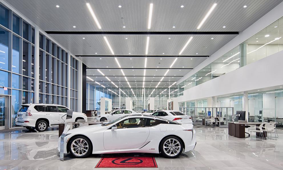 Lexus of Orlando Showroom Seem 4 4.5" Downlight