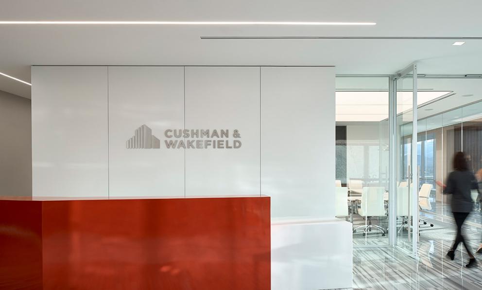 Cushman & Wakefield Reception Area ID+ Seem