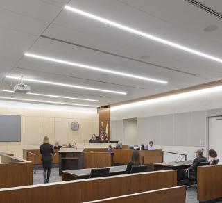 Will County Courthouse Courtroom Seem 4 Focus Wall Wash