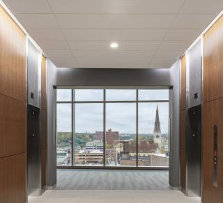 Will County Courthouse Elevator Lobby Focus Wall Wash