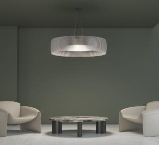 Lia, Seating Area, Acoustic Pendant, Vignette