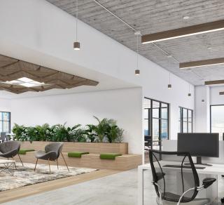 Ori, Pure Cylinder, Seem 2 Open Office & Breakout space - Gray Elm