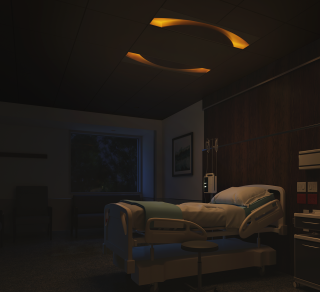 Saros Duo Patient Room Night