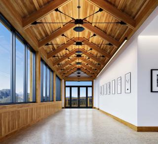 Polina Uplight Vaulted Corridor