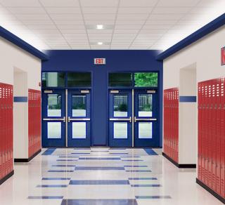 Covert Lite High School Corridor