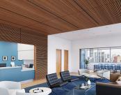 Seem 1 Recessed Louver Healthcare Reception Area