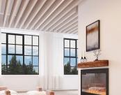 Seem 1 Acoustic Louver, Meditation Room, Natural Linen