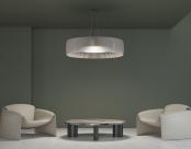 Lia, Seating Area, Acoustic Pendant, Vignette