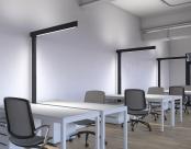 Tazo Single installed in open office 2 top workstations