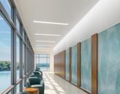 Seem 4 Behavioral Health Recessed & Perimeter Mud-In, installed in a corridor