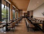 ID+ 2.5" Pure Cylinders and Downlights in a restaurant