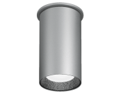 ID+ 3.5" Pure Cylinder Surface Mount SC Palladium Silver Housing