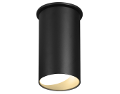 ID+ Pure Cylinder Surface Mount Wall Wash 7" Black Housing