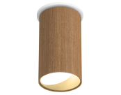 ID+ Pure Cylinder Surface Mount Wall Wash 7" Chestnut Housing