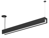 Score 2 Inward Bevel Matte Black, 4ft