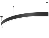 Seem Sweep 2 Arc 90-degree Black