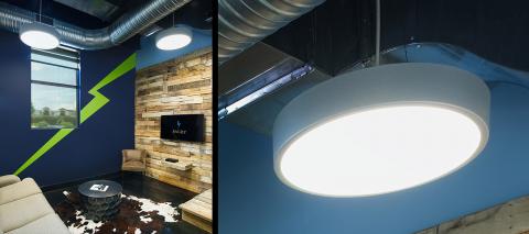 Bagby Office Public Space Skydome LED