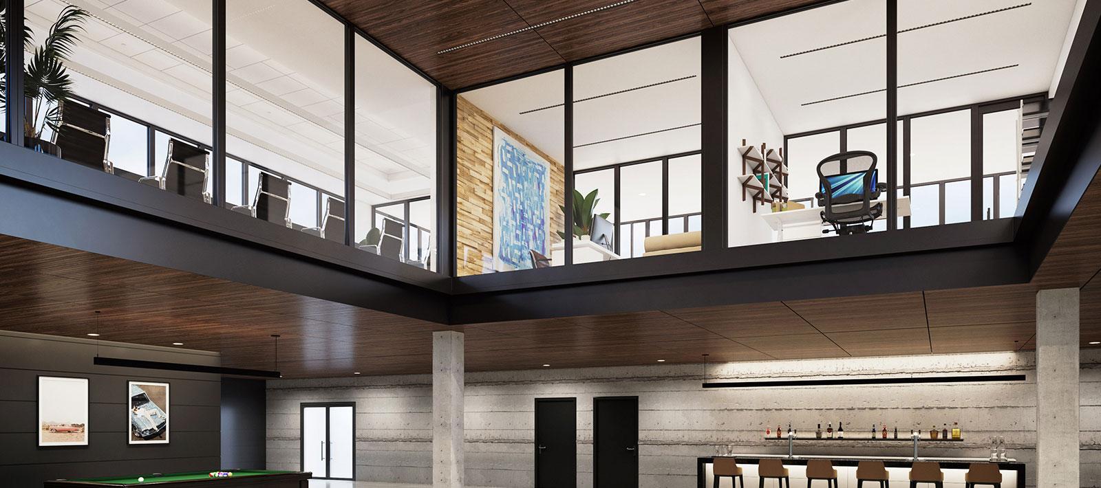 Seem 1 Louver Multi-Level Office