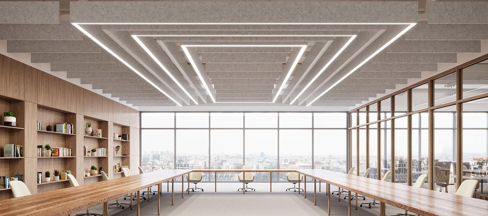Seem Acoustic Corners Meeting Room Natural Linen