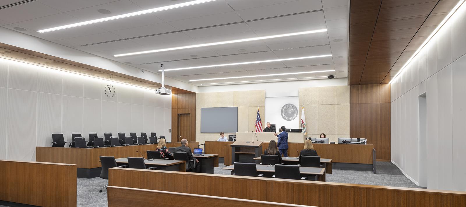 Will County Courthouse Courtroom Seem 4 Focus Wall Wash