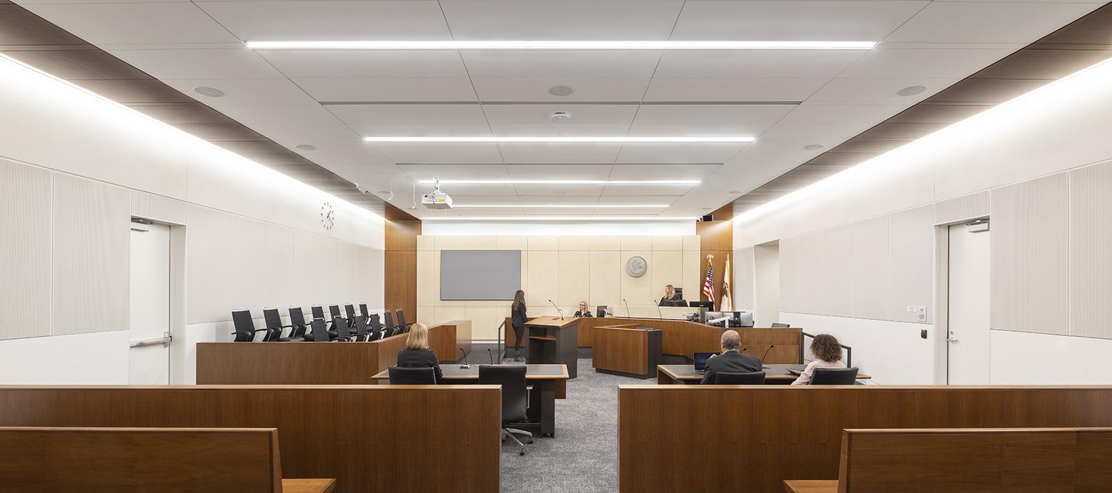 Will County Courthouse Courtroom Seem 4 Focus Wall Wash