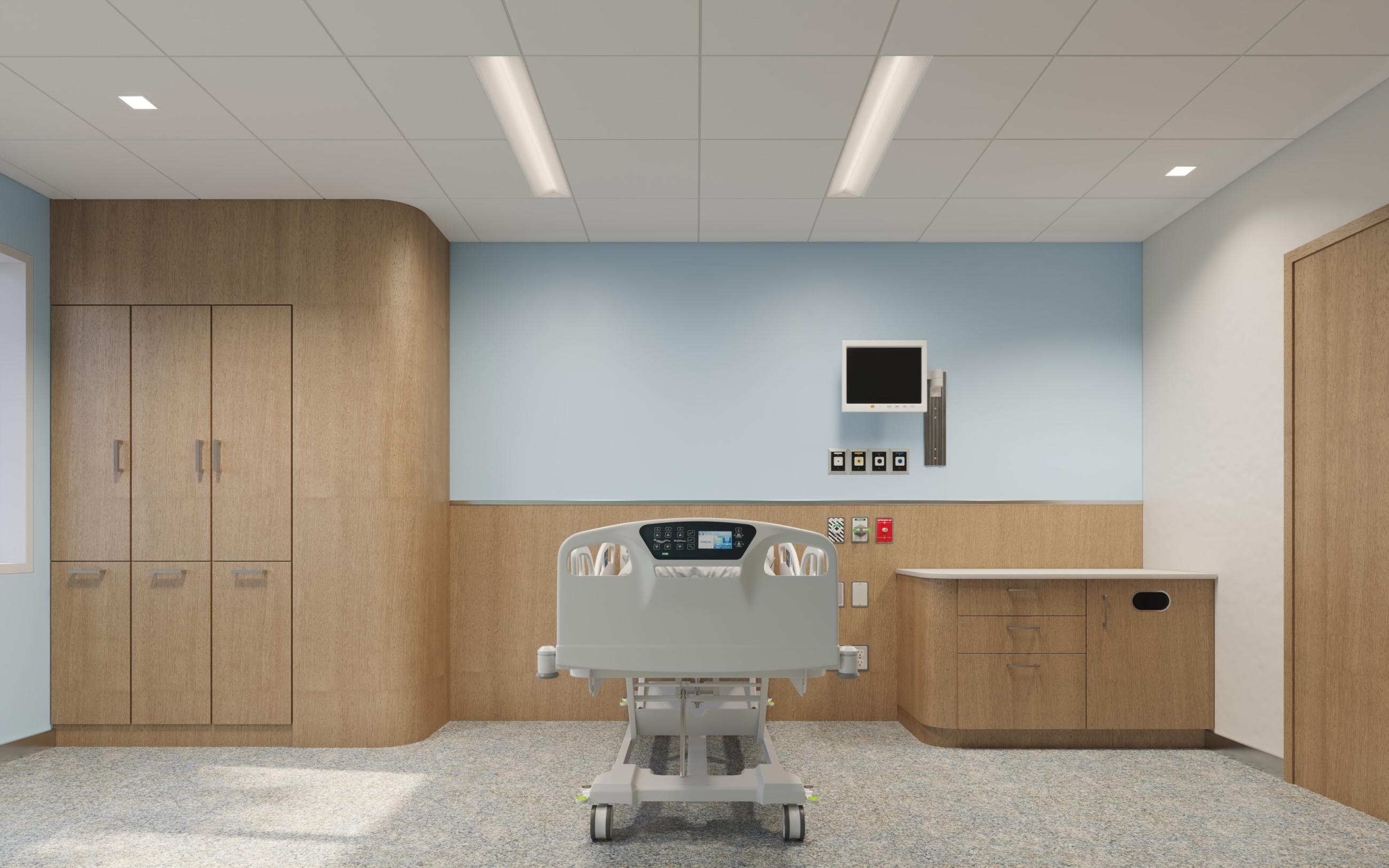 Akeso Peak Patient Room - Ambient