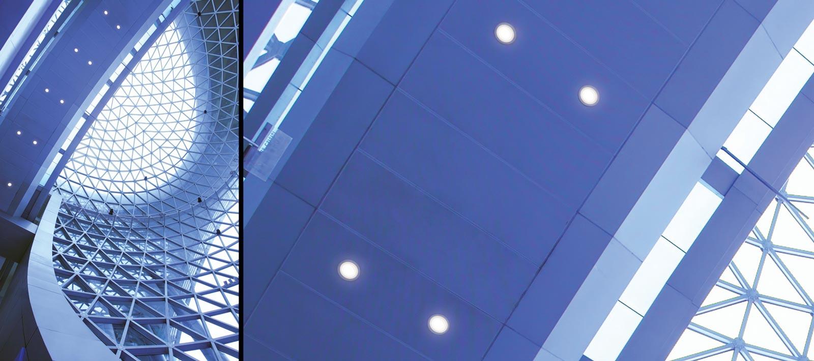 High Ceiling Downlight ceiling view