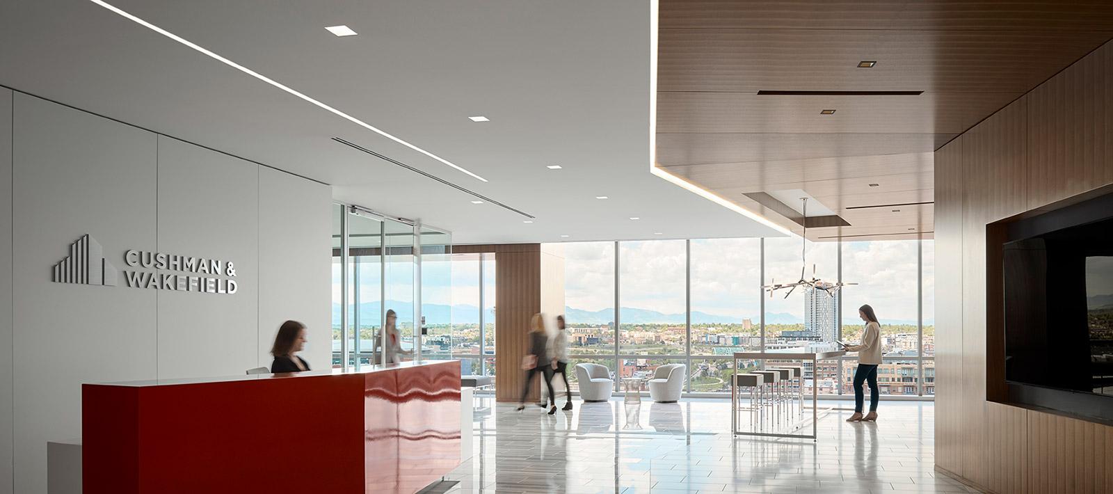 Cushman & Wakefield Reception Area ID+ Seem