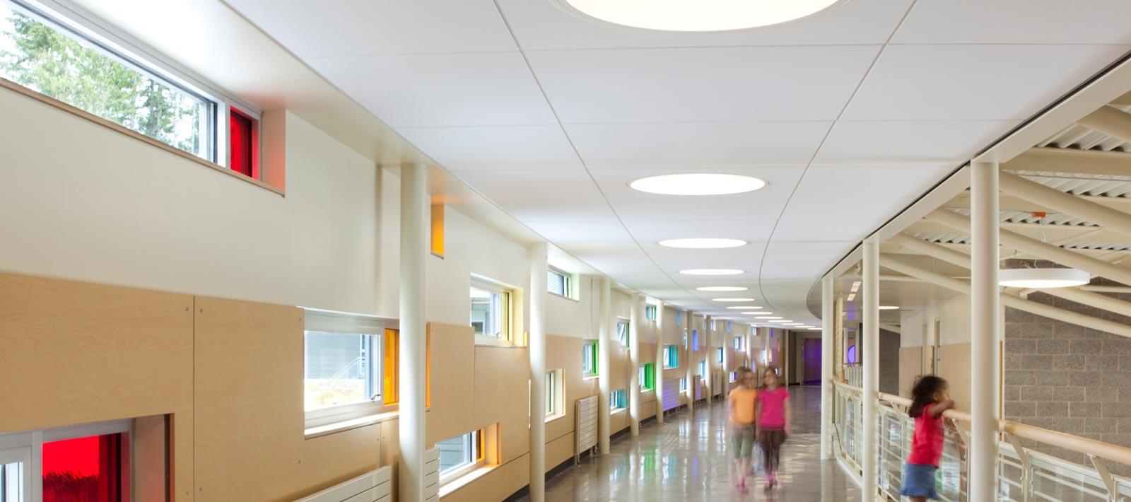 Rachel Carson Elementary cooridor