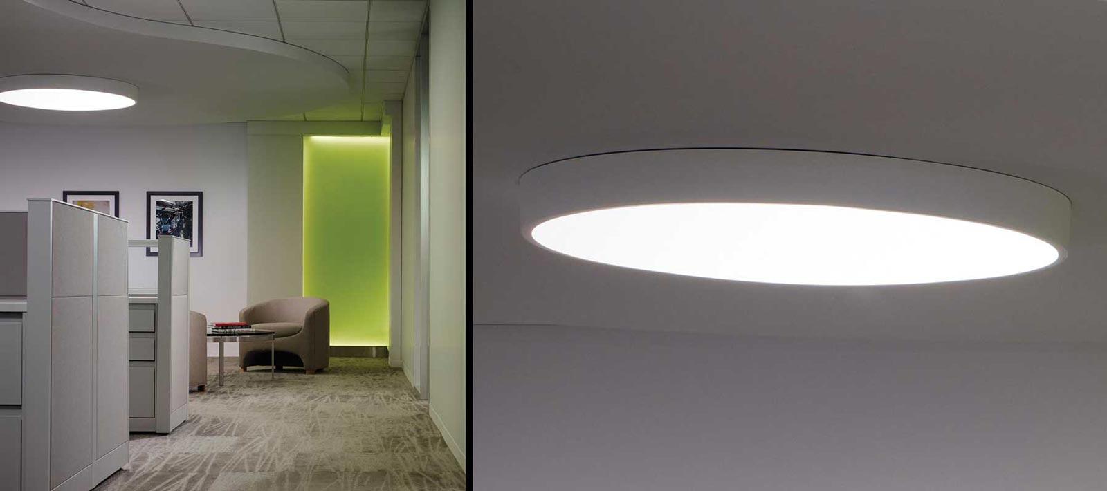 Skydome Surface Mount Veolia Open Office Corridor