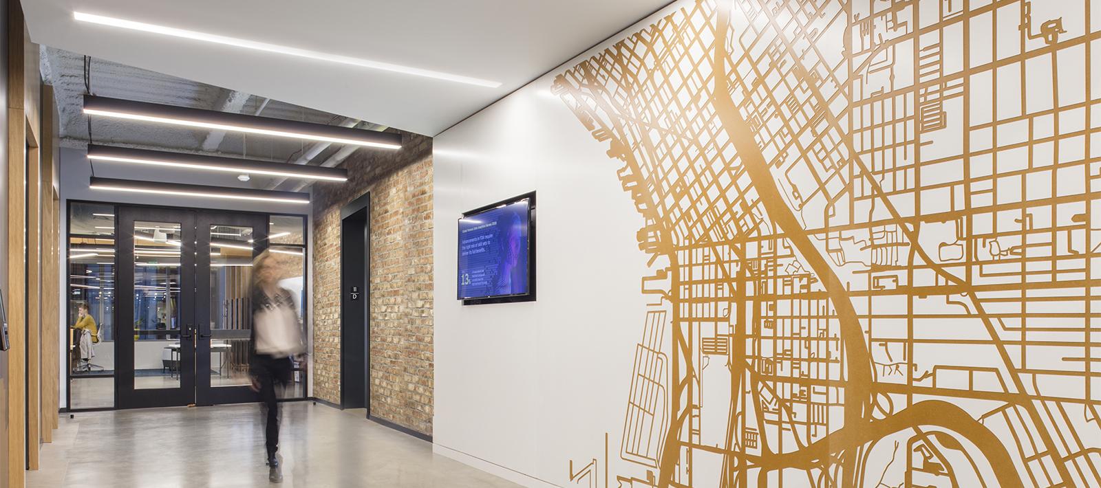 Confidential Financial Company Elevator Lobby Corridor Seem 4