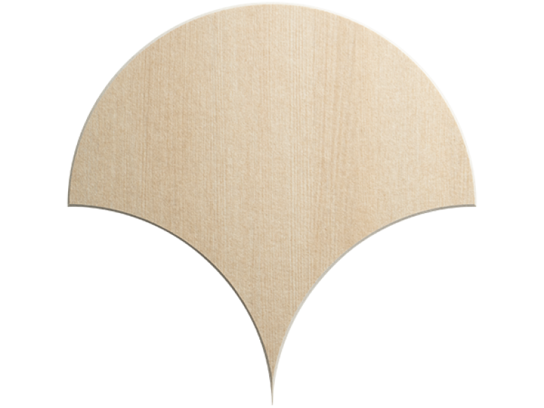 TruTile Shapes Scallop Light Oak
