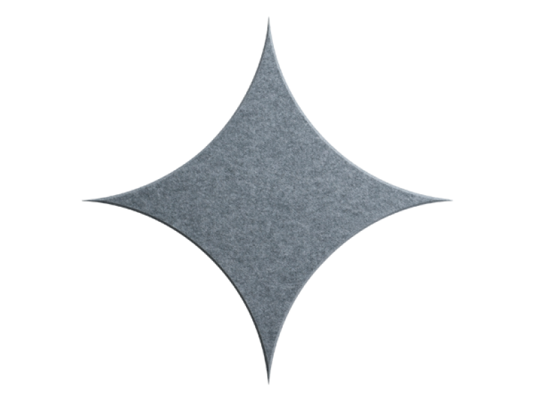 TruTile Shapes Star Shadow Gray