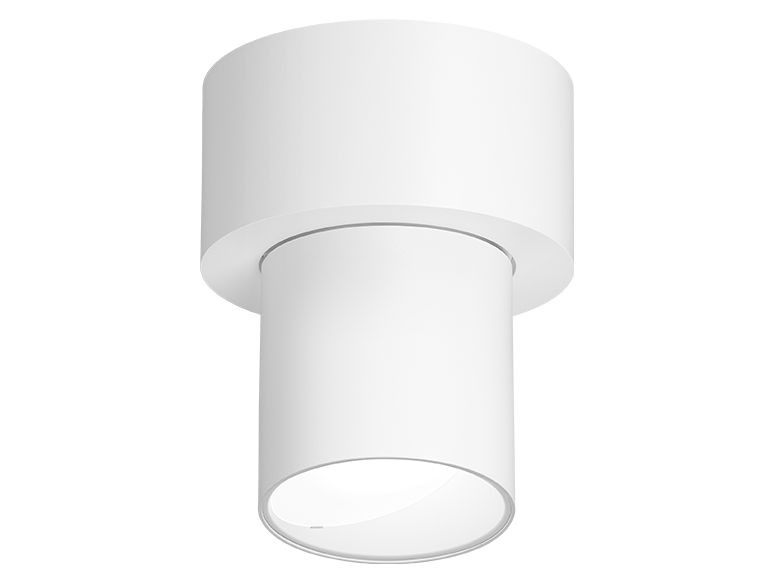 ID+ Pure Cylinder Surface Mount Wall Wash Power Canopy WH
