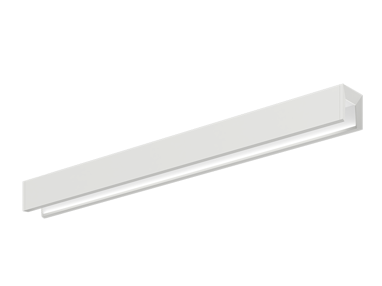 Score 2 Inward Bevel Surface Mount, White, 4ft